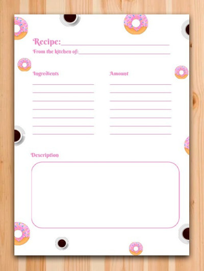 Magnificent Recipe Card Template In Google Docs