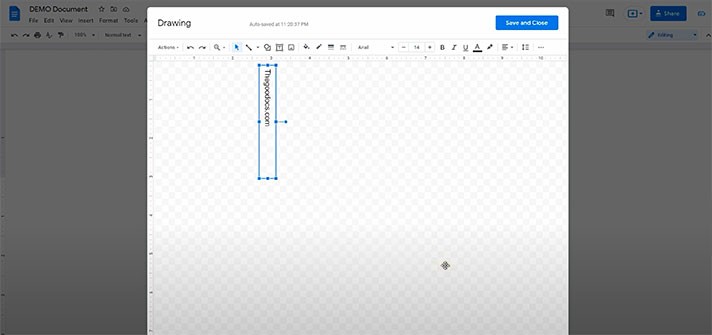 How to Flip and Rotate the Text in Google Docs! | Thegoodocs.com