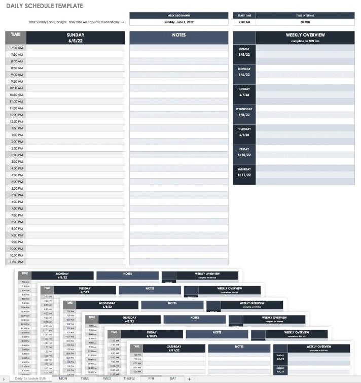 Explore this Collection of 30 Free Handy Schedule Templates in Google ...