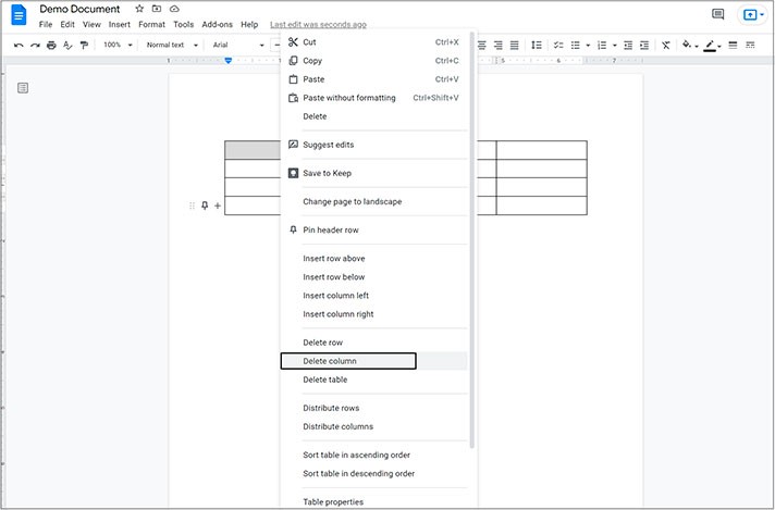 Learn How to Delete a Table in Google Docs | Thegoodocs.com