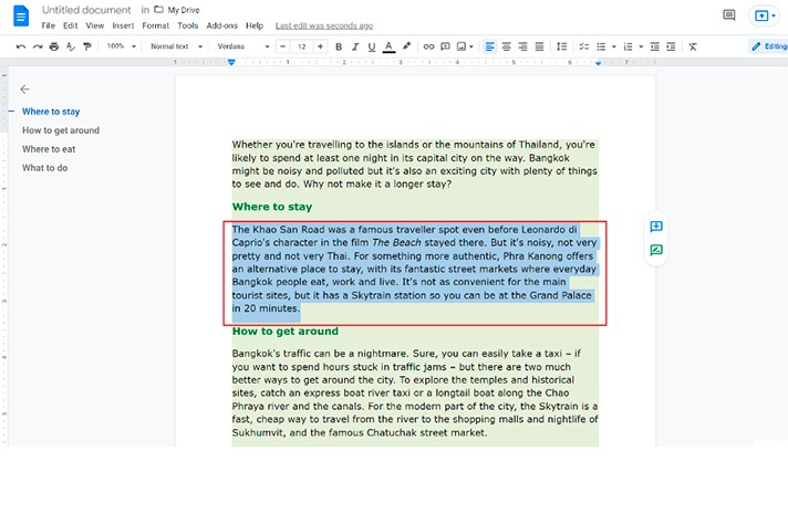 How to do a hanging indent in Google Docs | Thegoodocs.com