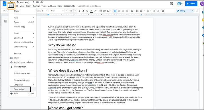 Learn How to Do 1-inch Margins on Google Docs | Thegoodocs.com