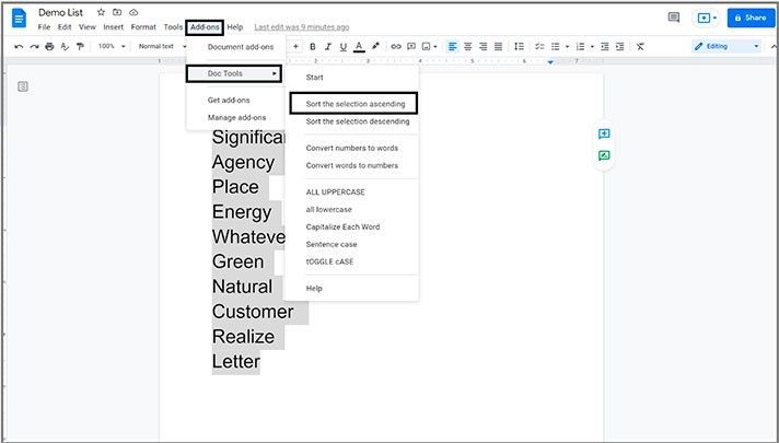 How To Alphabetize In Google Docs | Thegoodocs.com