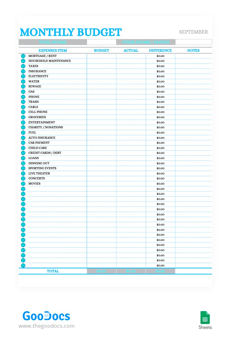 Explore This Collection of Free Budget Templates in Google Sheets ...