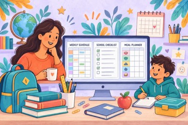 Free Back to School Templates for Homework, Routines and School Notes