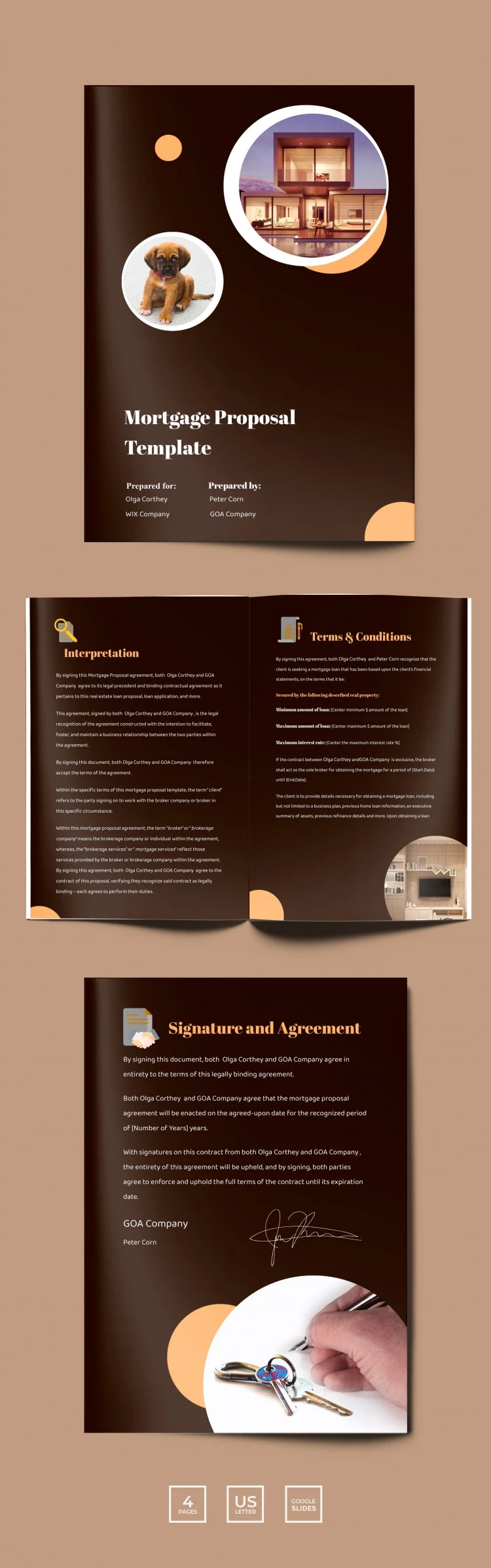 Proposition d'affaires sombre - free Google Docs Template - 10061793