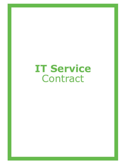 IT Service Contract - free Google Docs Template - 10066303