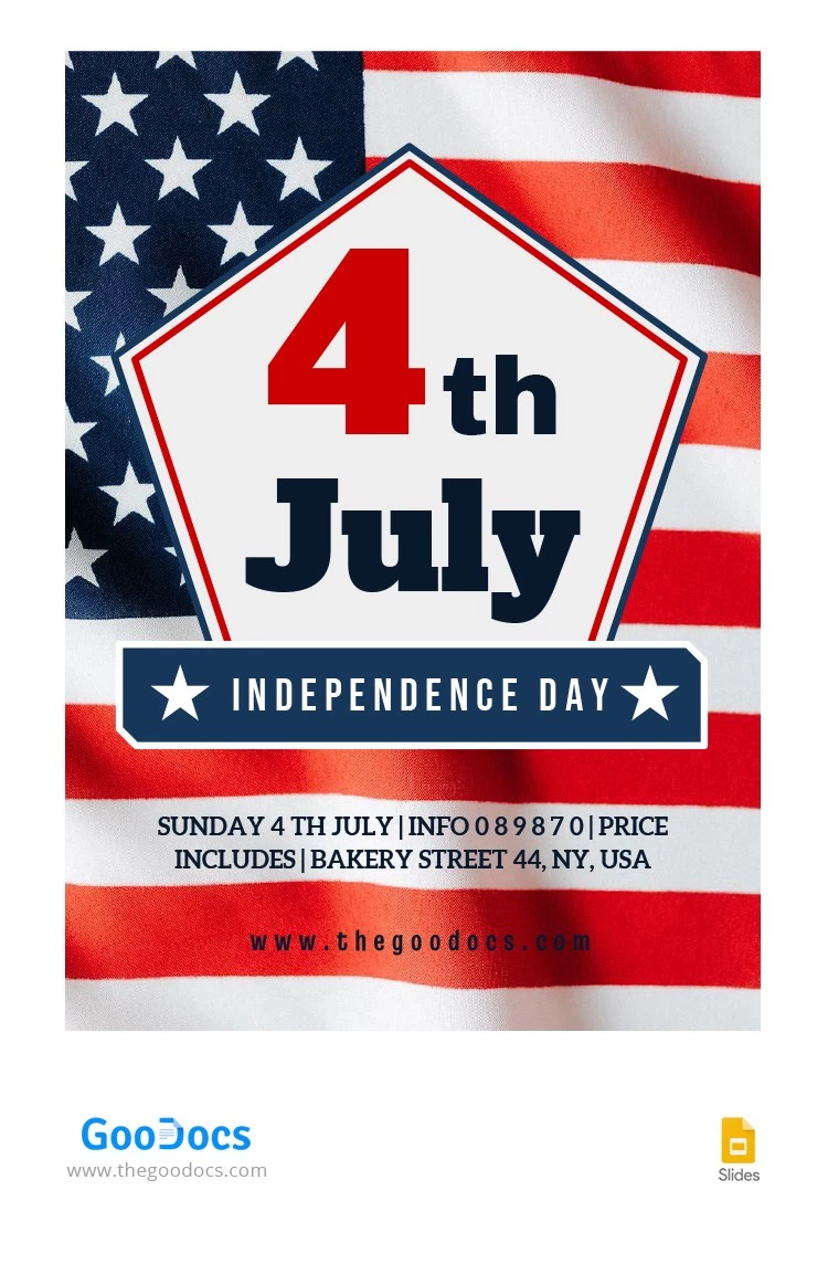 4th of July Flyer - free Google Docs Template - 10064148