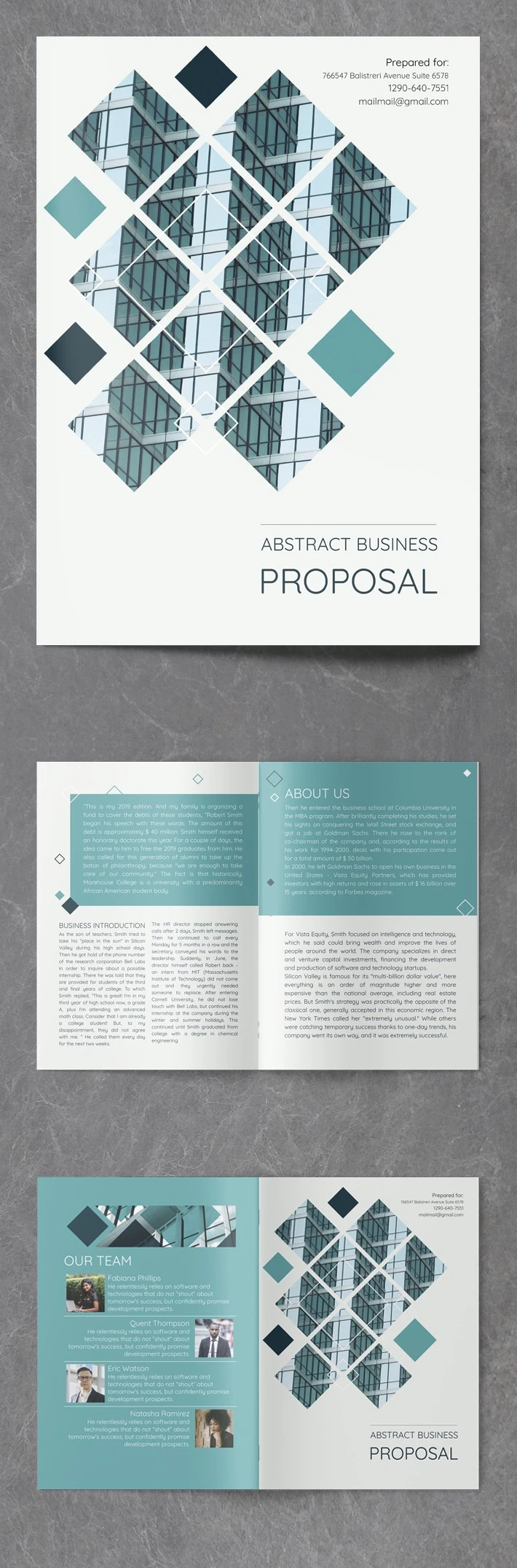 Abstract Business Proposal - free Google Docs Template - 10061917