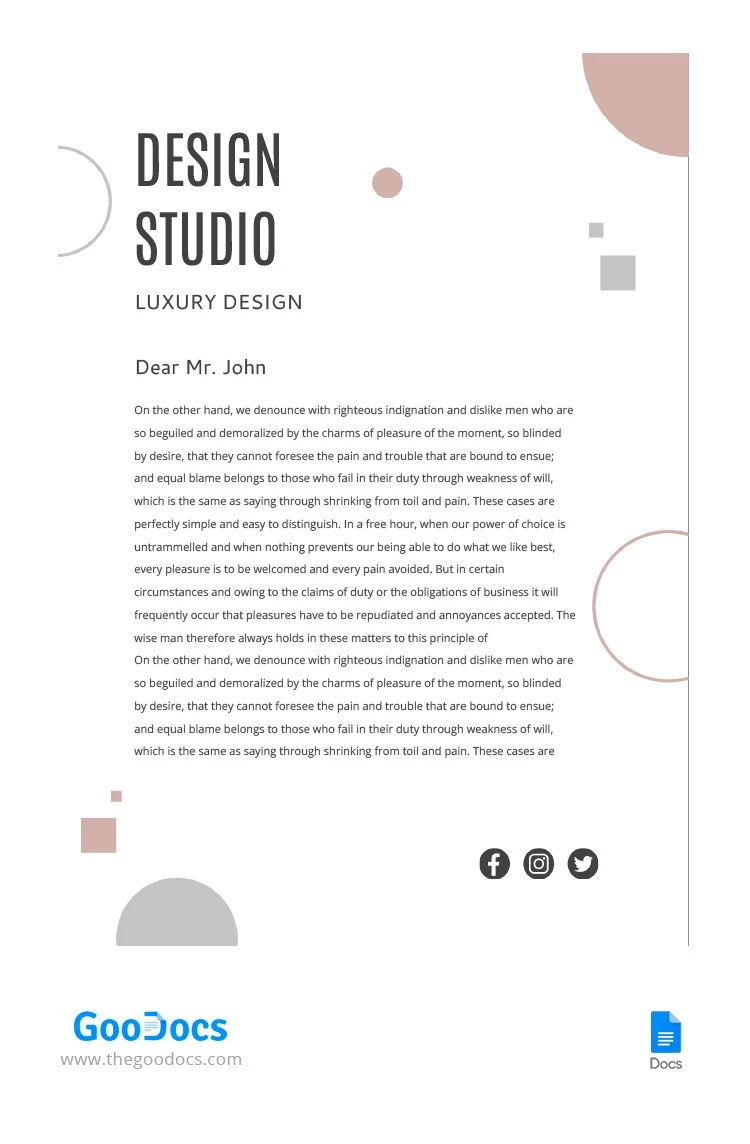 Lettre de couverture abstraite - free Google Docs Template - 10066142