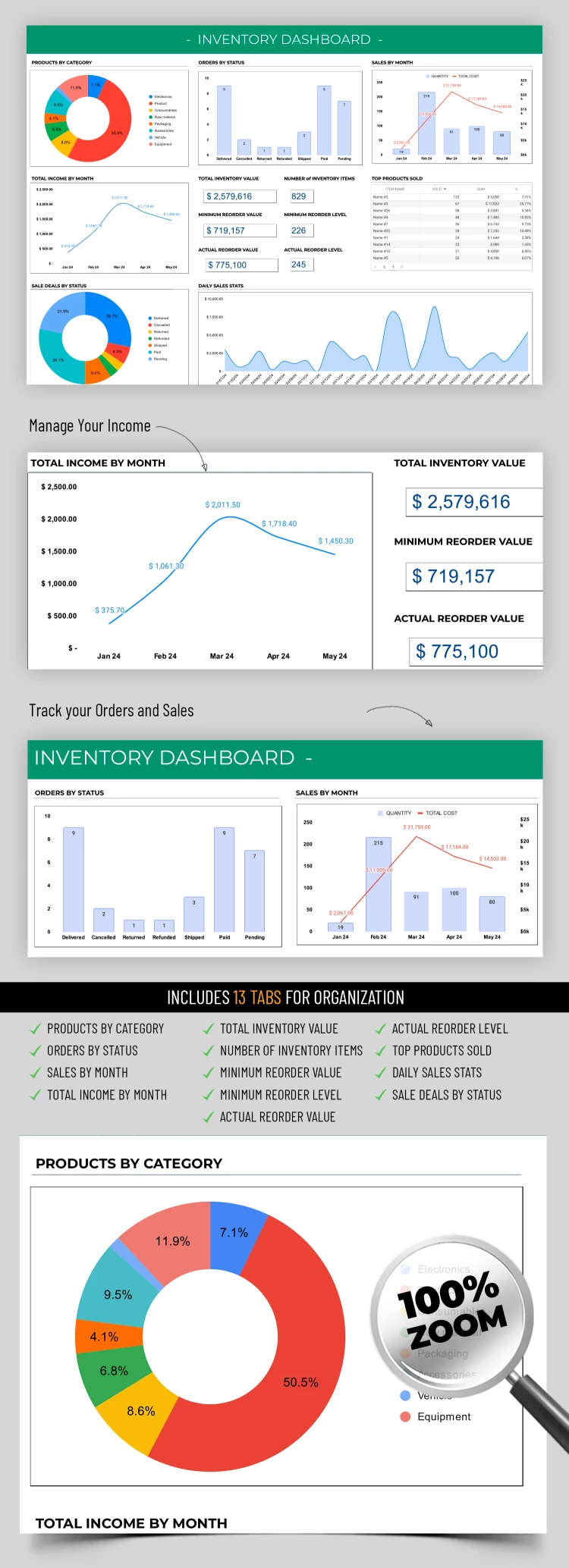 Inventario avanzato - free Google Docs Template - 10068753