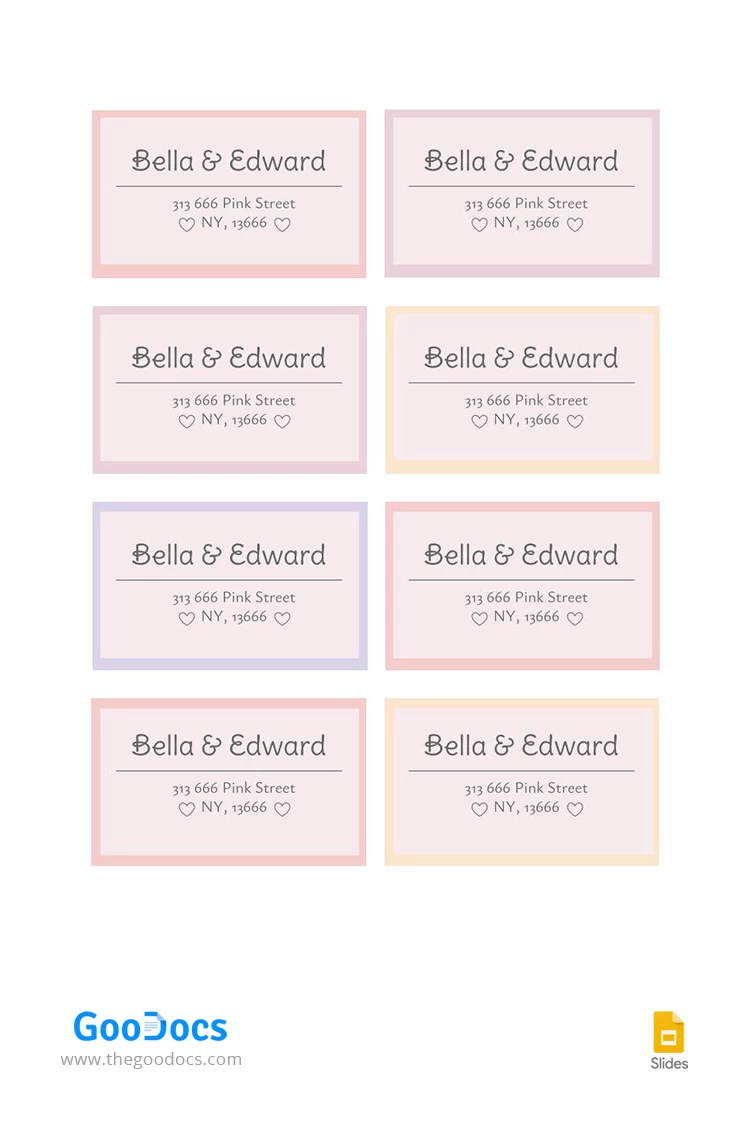 Aesthetic Wedding Labels - free Google Docs Template - 10066946