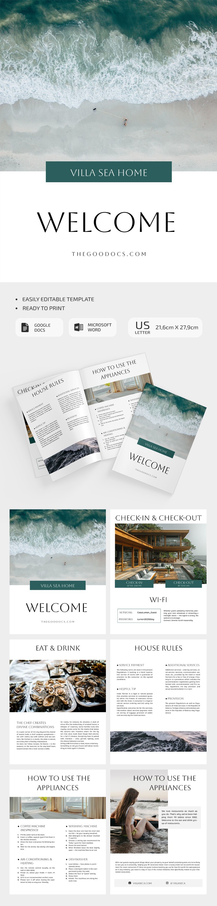 free-welcome-book-templates-in-google-docs-and-word-thegoodocs-com for Free Printable Guest Cards For Apartments Free Welcome Book Templates in Google Docs and Word | thegoodocs.com for Free Printable Guest Cards For Apartments