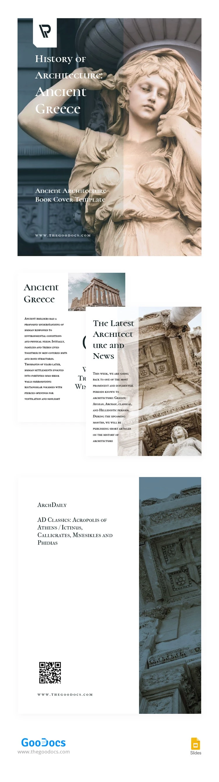 Livre d'architecture antique - free Google Docs Template - 10062764