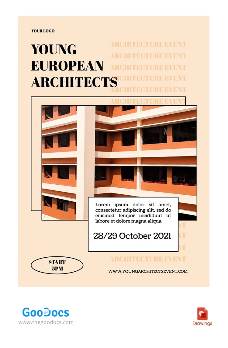 Architectural Poster - free Google Docs Template - 10062431