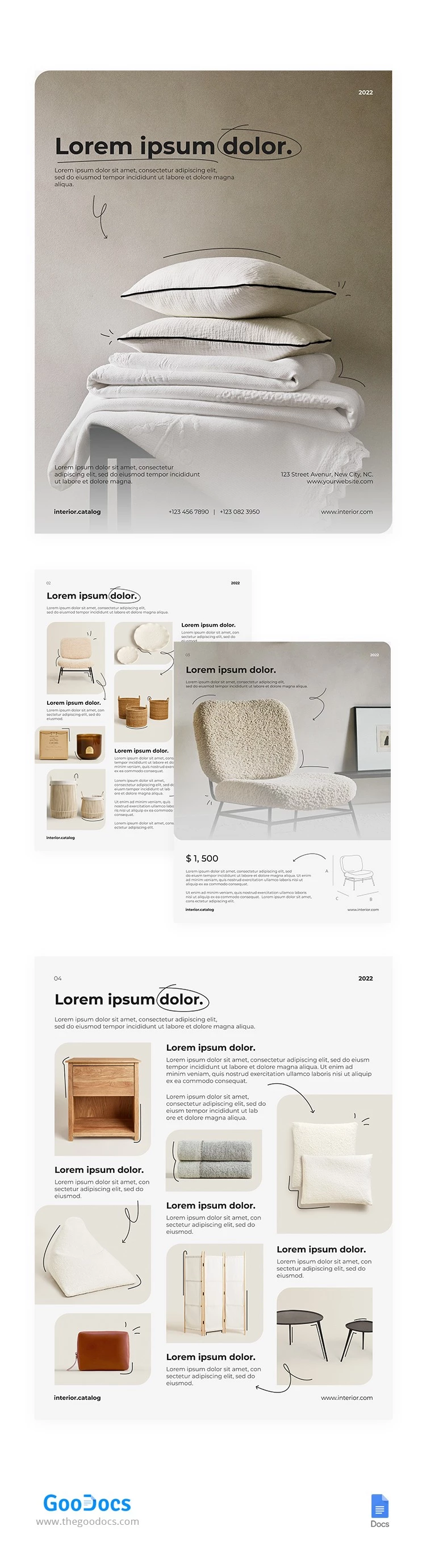 Atractive Interior Catalog - free Google Docs Template - 10064936