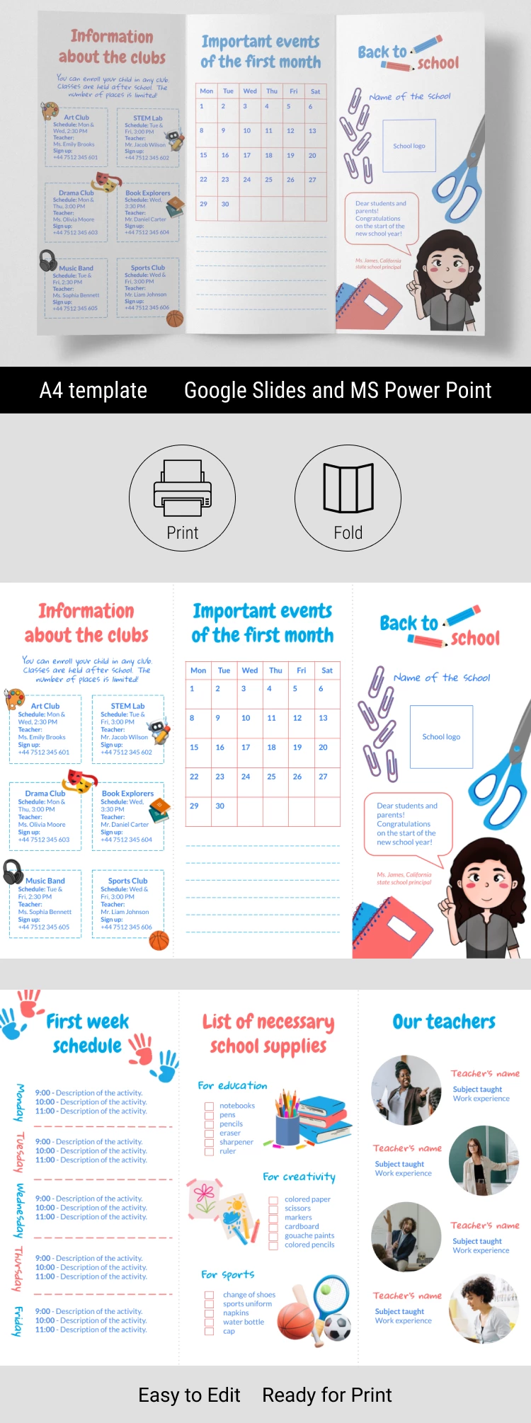 Free Voltar para o Folheto da Escola - Back To School Brochure First Week Of School 673 170981.webp
