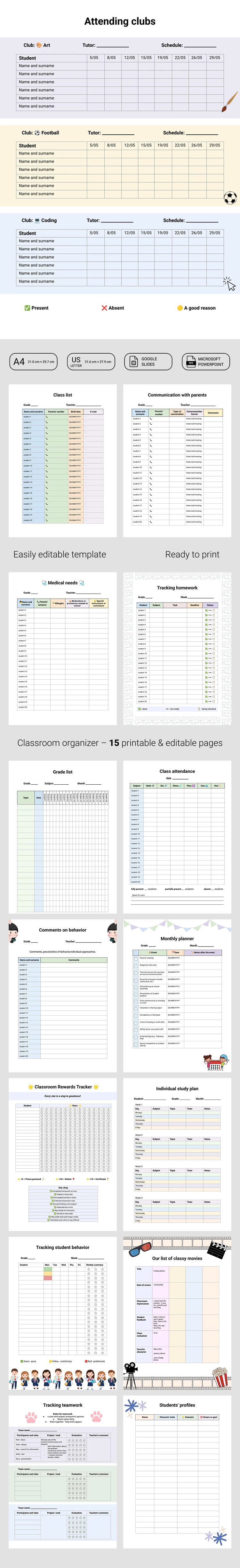 Back to School Editable Class List Template - free Google Docs Template - 10071348 Back to School Editable Class List Template - free Google Docs Template - 10071348