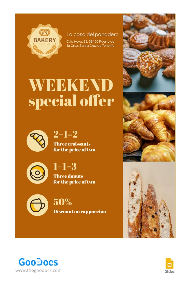 Bakery Discount Flyer - free Google Docs Template - 10066735