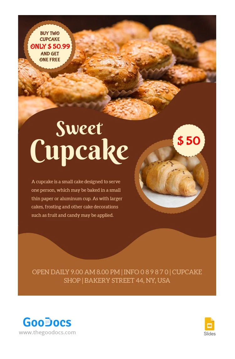 Fabulous Bakery Flyer - free Google Docs Template - 10063449