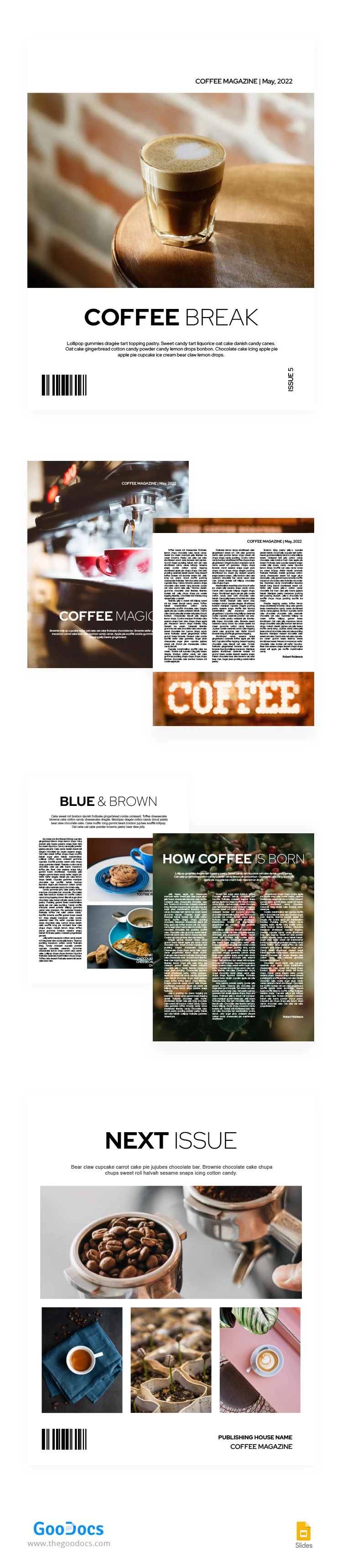 Basic Coffee Magazine - free Google Docs Template - 10063711