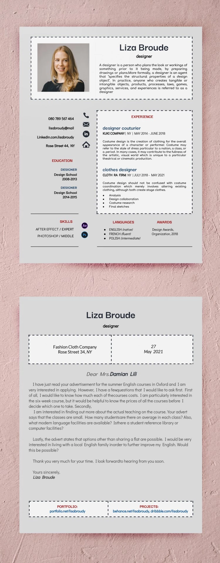 Grundlegender professioneller Lebenslauf - free Google Docs Template - 10061803