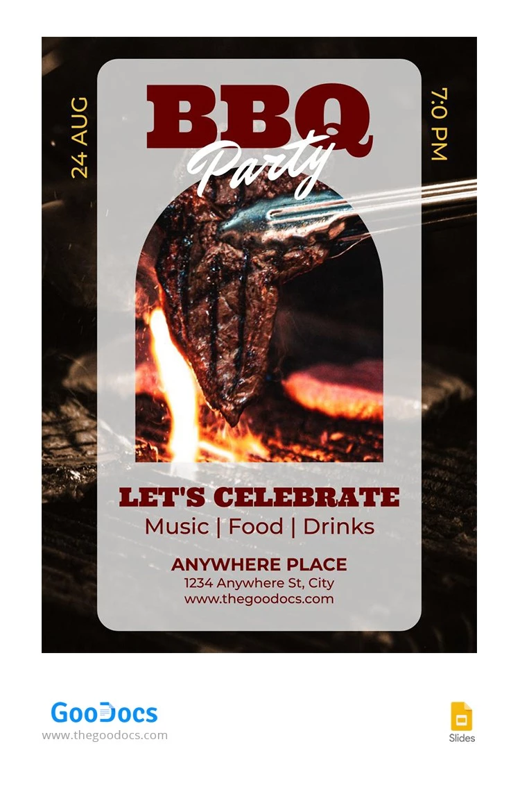 BBQ-Party Flyer - free Google Docs Template - 10064481