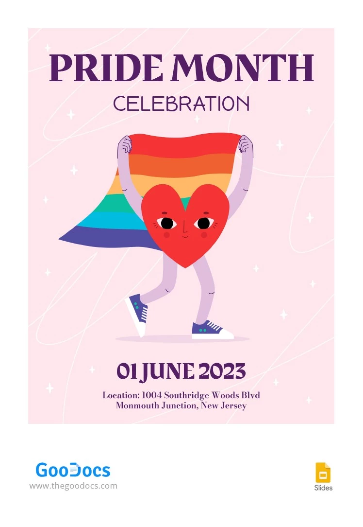 Hermoso folleto LGBT - free Google Docs Template - 10064097