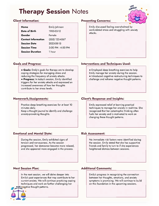 Beige Therapy Notes - free Google Docs Template - 10066746