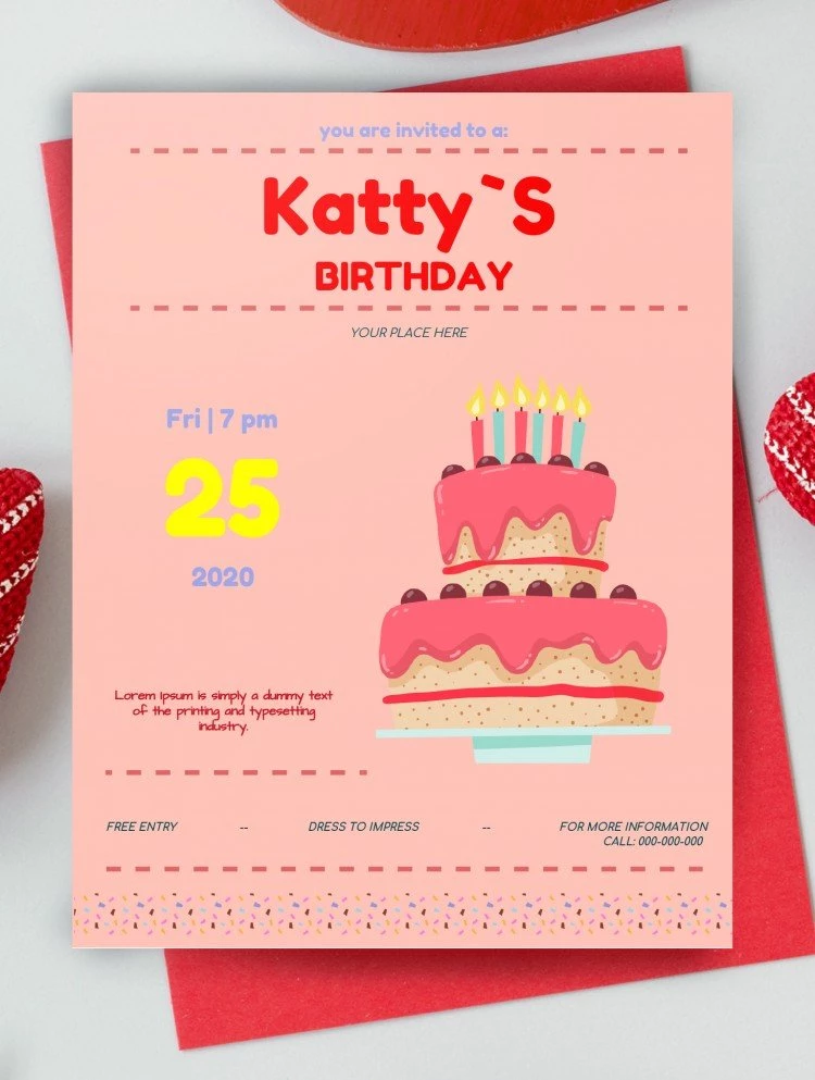 Birthday  Flyer - free Google Docs Template - 10061599
