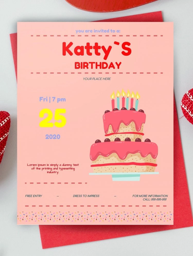 Folleto de Cumpleaños - free Google Docs Template - 10061599