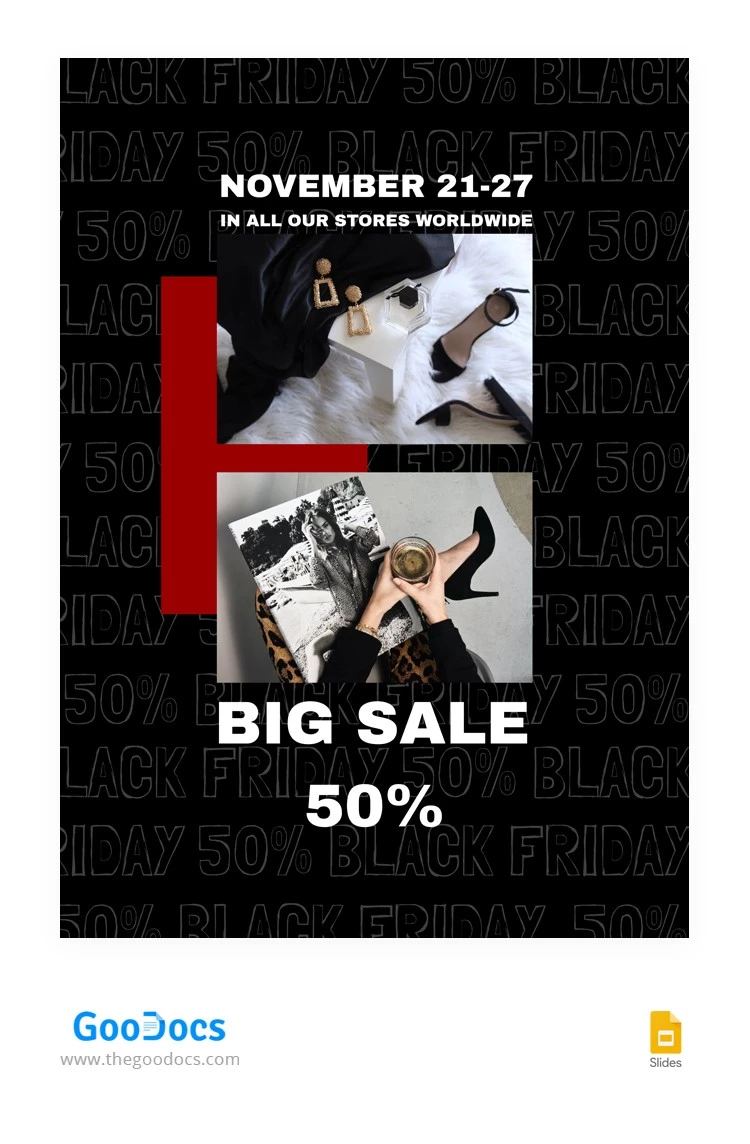Black Friday Sale Flyer: Black Friday Verkaufsflyer - free Google Docs Template - 10064628