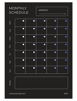 SCHEDULE BY MONTH