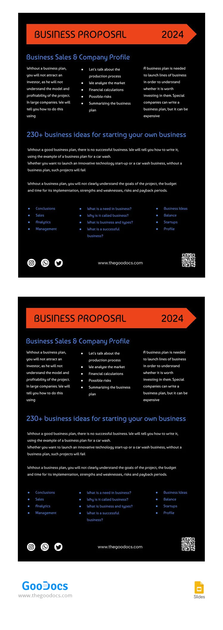 Black Producing Business Proposal - free Google Docs Template - 10067248