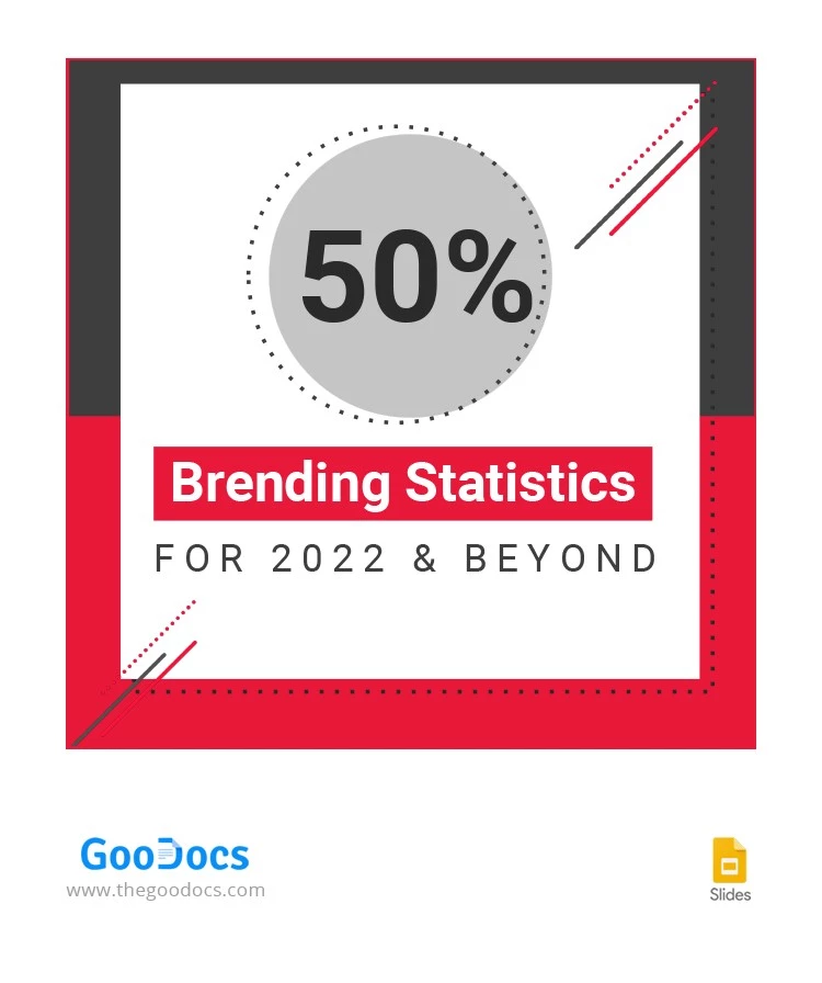 Statistiche di branding pubblicate su Instagram nel formato carousel. - free Google Docs Template - 10064668