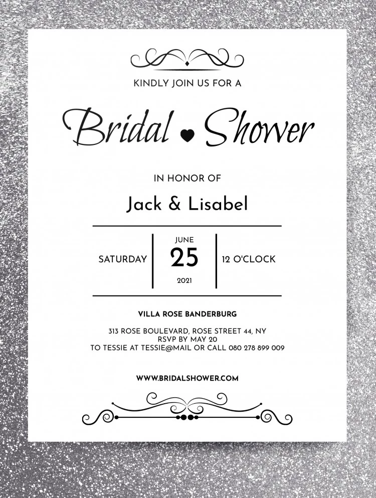 Bridal Shower Invitation - free Google Docs Template - 10061825
