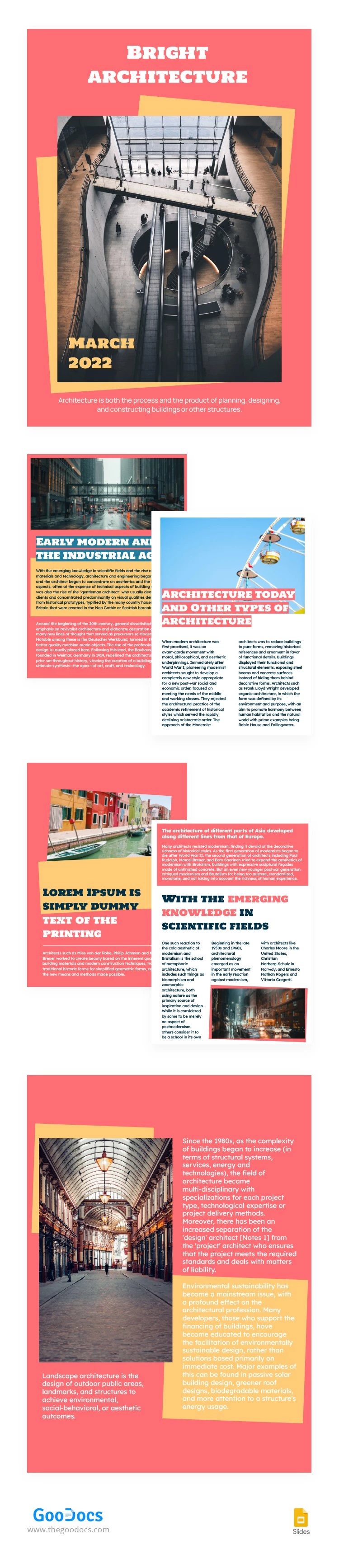 Magazine d'architecture lumineuse - free Google Docs Template - 10063741