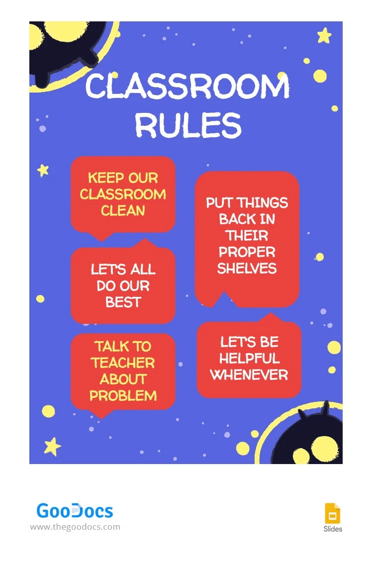 Classroom Announcement for Elementary School - free Google Docs Template - 10064906