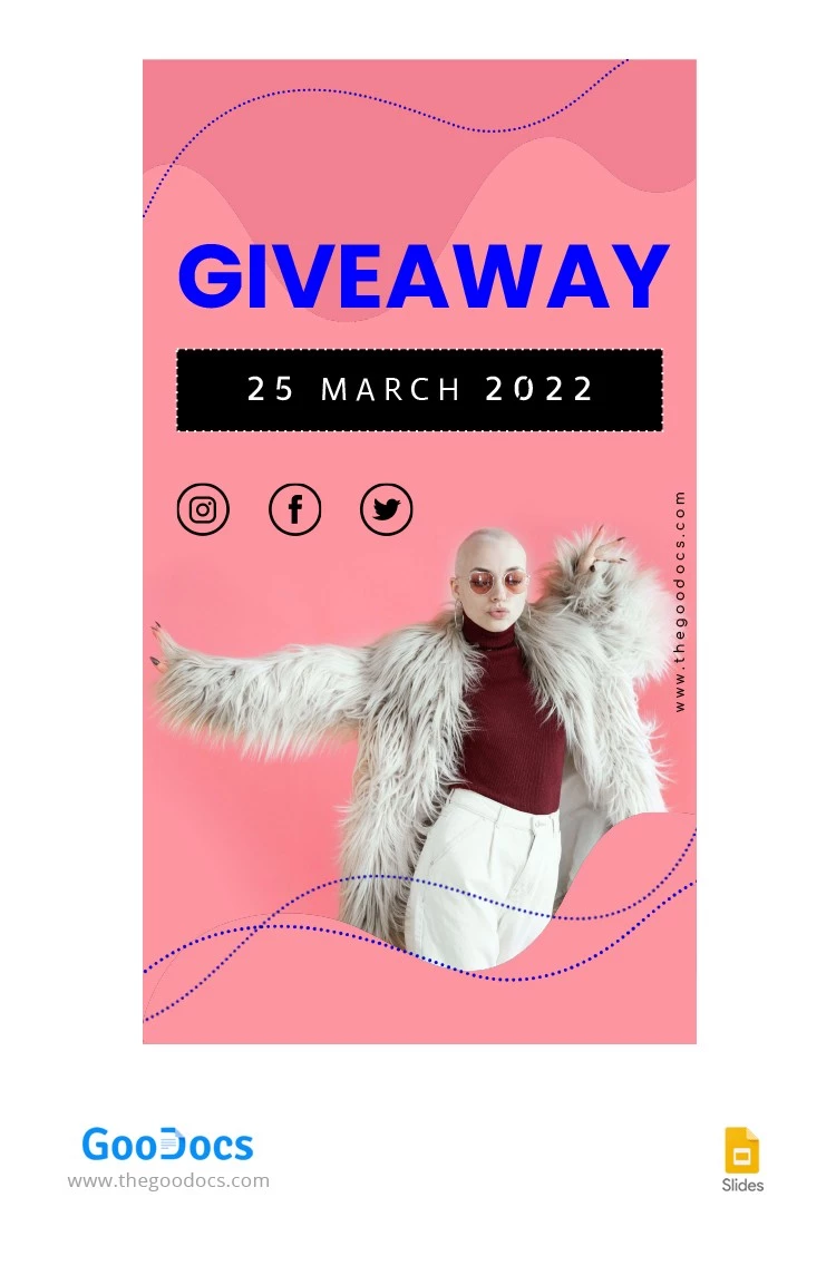 Bright Giveaway Event Instagram Story - free Google Docs Template - 10063485