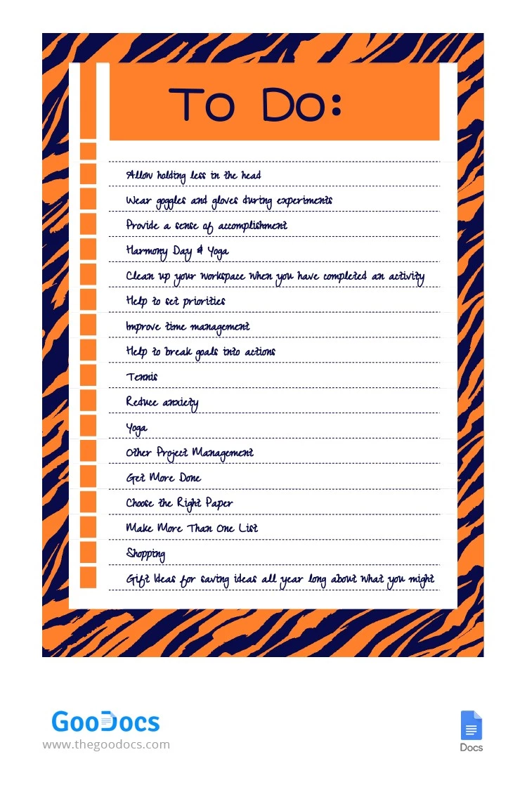 Note orange vif - free Google Docs Template - 10064167