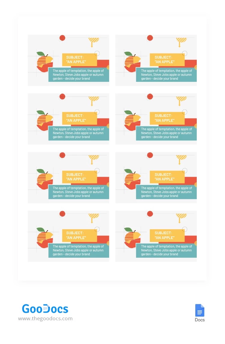 Bright Origami Labels - free Google Docs Template - 10064025