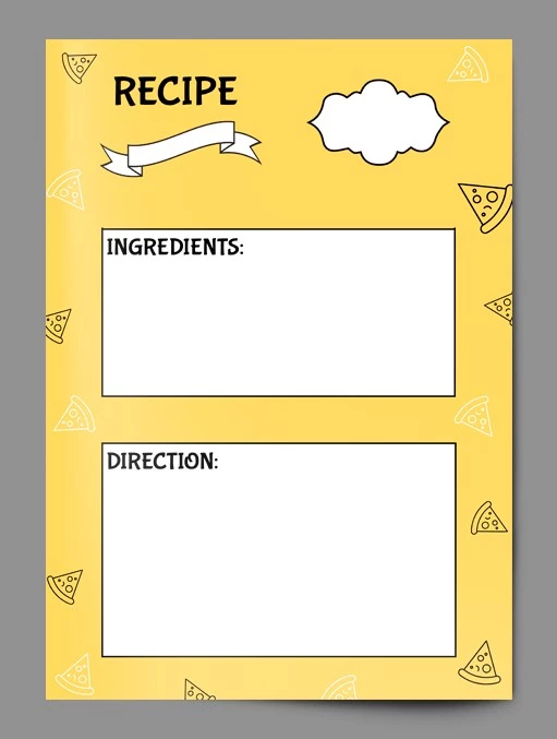 Tarjeta de receta brillante - free Google Docs Template - 10061728