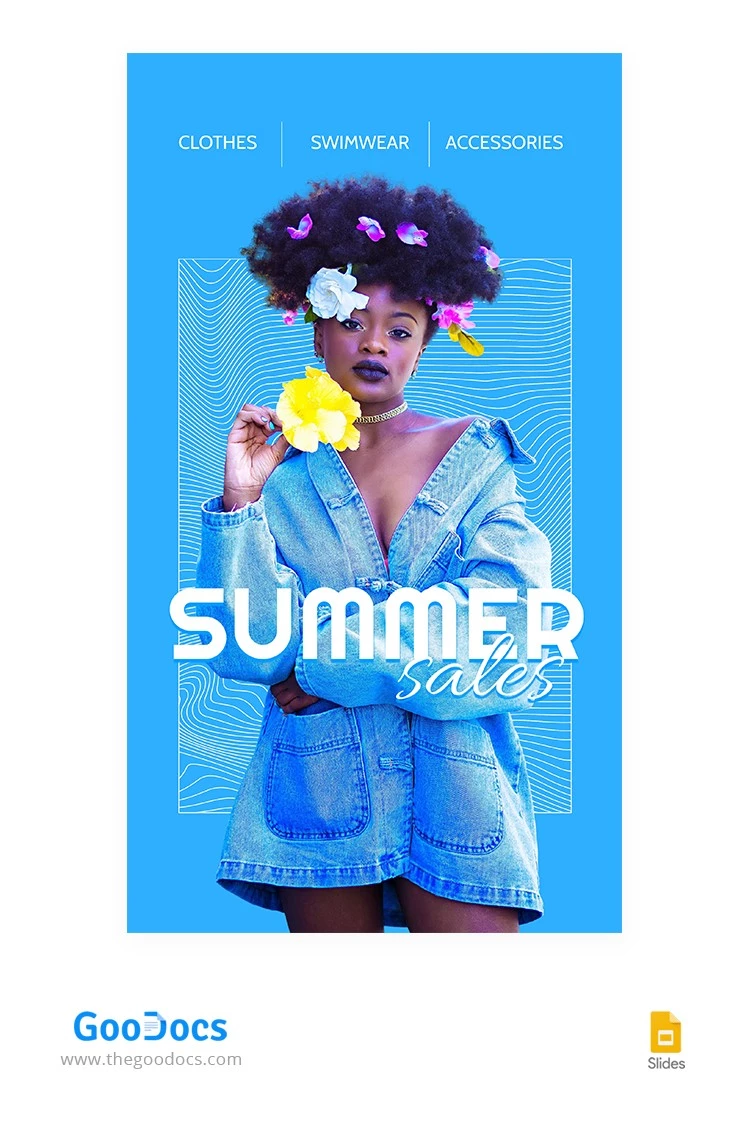Bright Summer Sales Instagram Stories - free Google Docs Template - 10064159