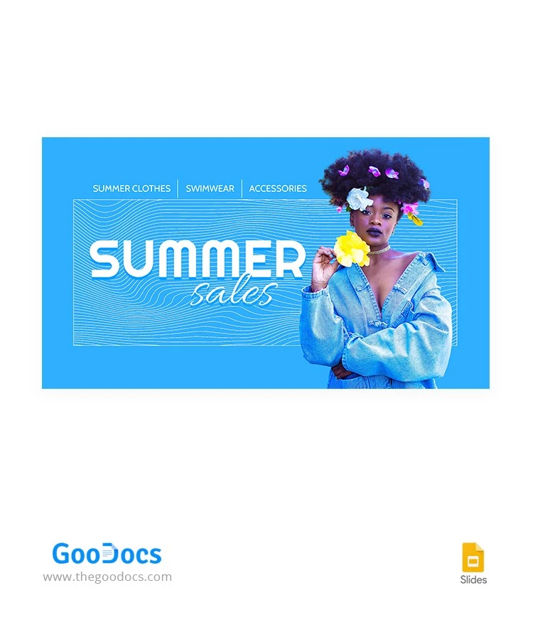Bright Summer Sales YouTube Thumbnail - free Google Docs Template - 10064163