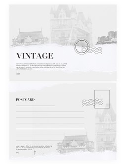 Free Vintage PostCard Templates In Google Docs, Google Sheets