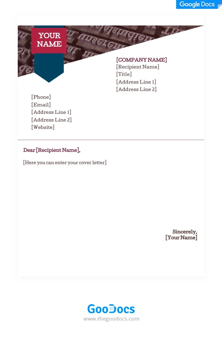 Brown Cover Letter - free Google Docs Template - 10062082