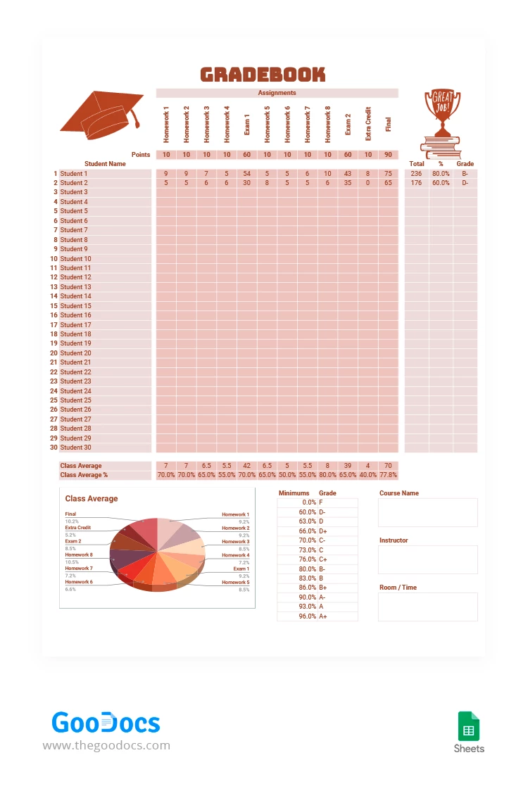 Braunes Notenbuch - free Google Docs Template - 10062232