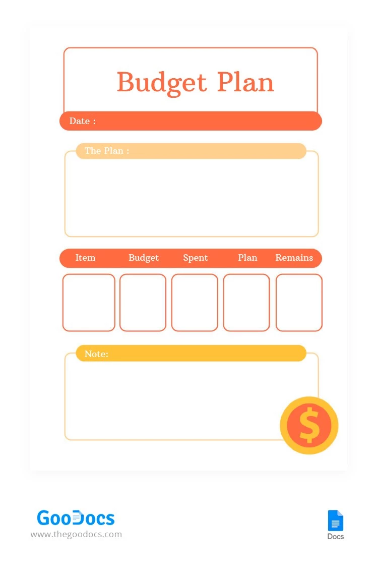 Piano di bilancio - free Google Docs Template - 10062436