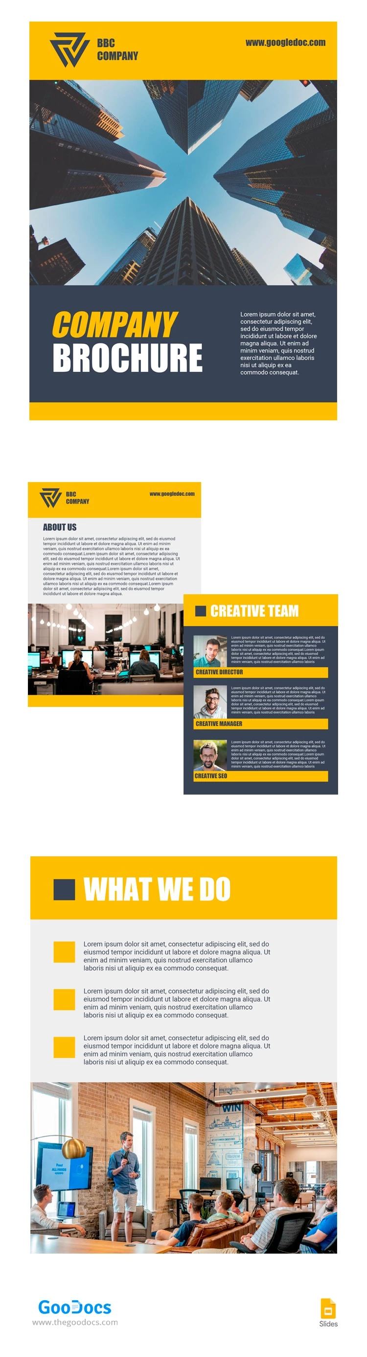 Yellow Business Brochure - free Google Docs Template - 10063796