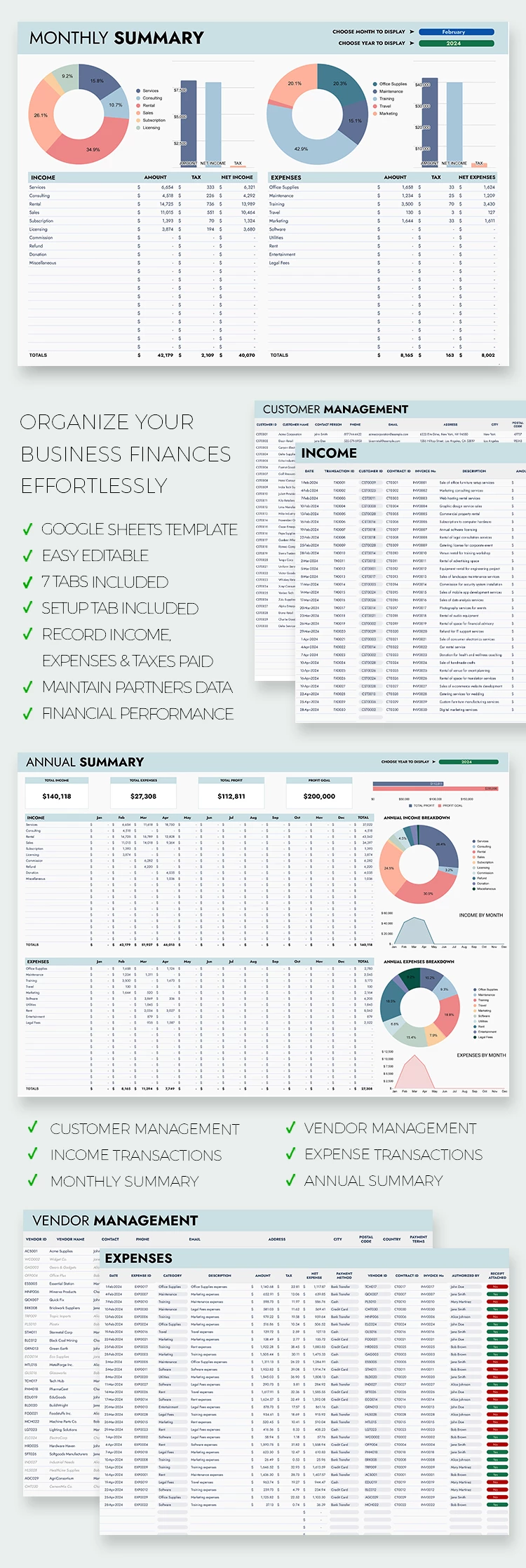 Presupuesto de Negocios Organizado - free Google Docs Template - 10069440